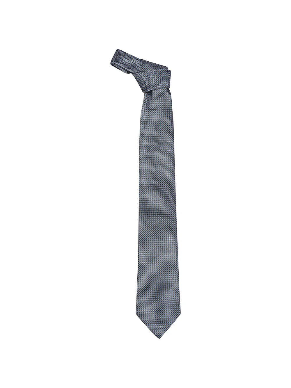 Zegna geometric-pattern silk tie