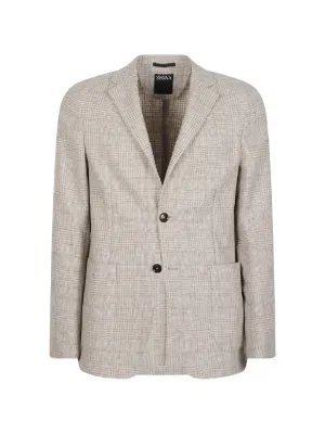 Zegna Check Jacket | Neutrals | FARFETCH GE