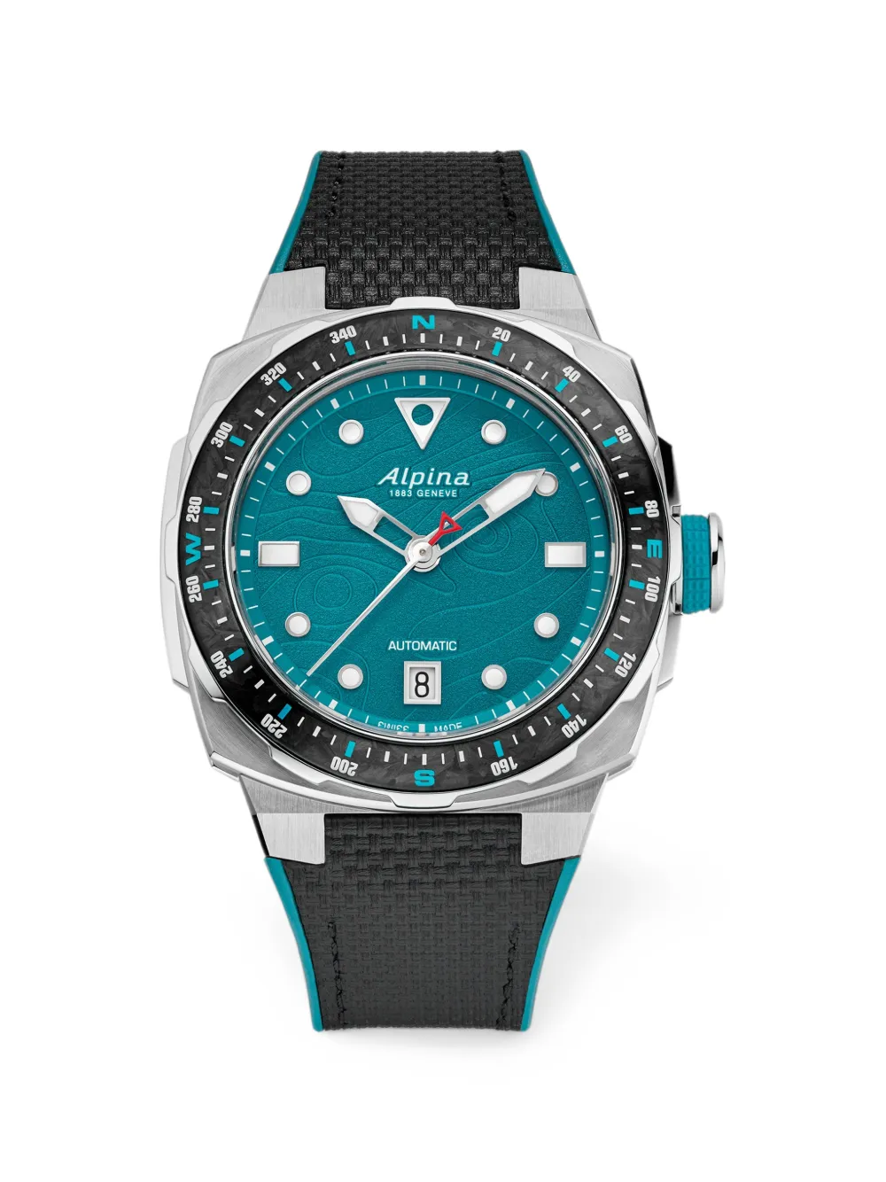 Alpina X Route Du Rhum Seastrong Extreme Automatic Guadeloupe 40mm Watch In Animal Print