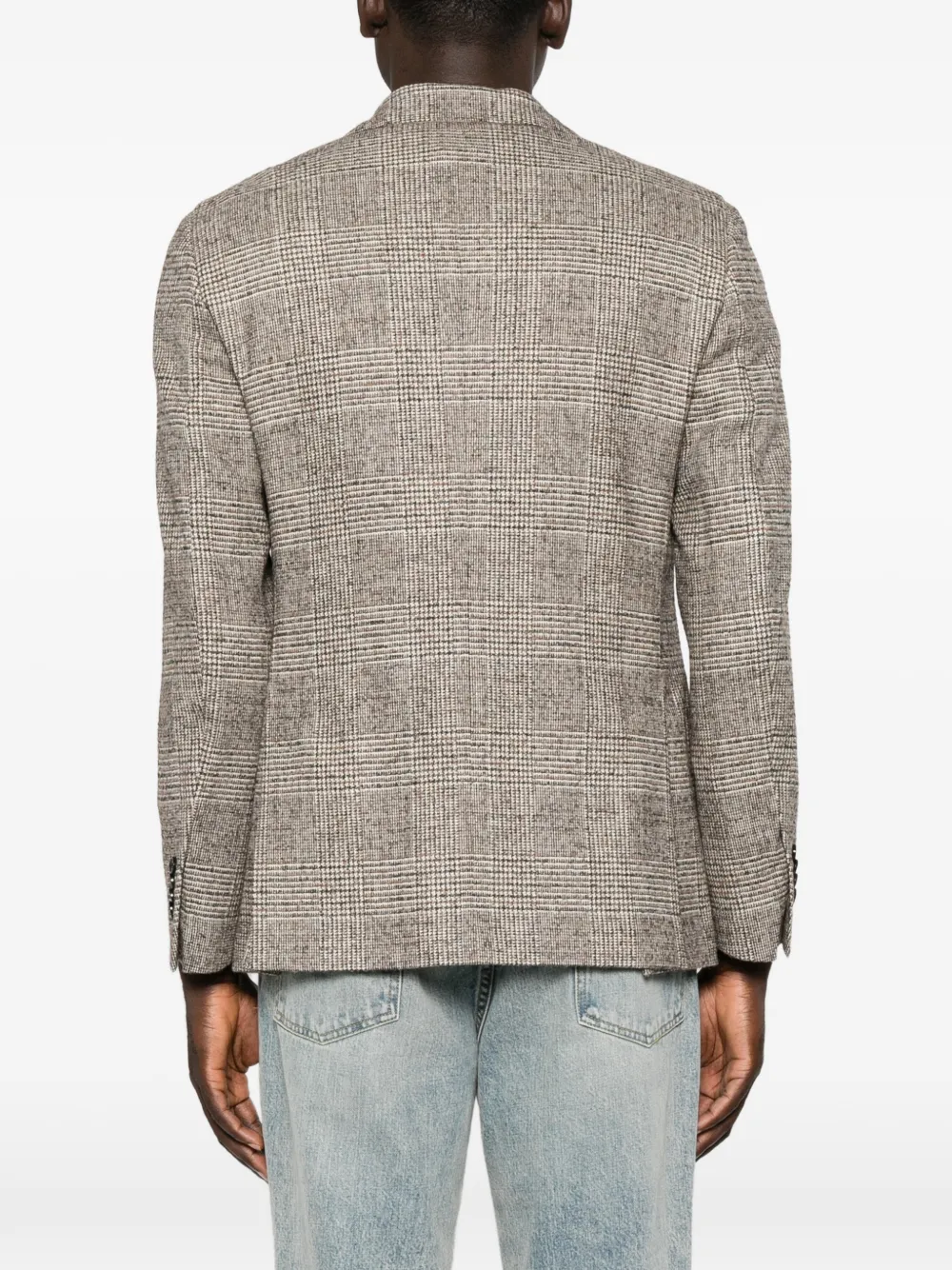 Lardini Prince of Wales check blazer Bruin