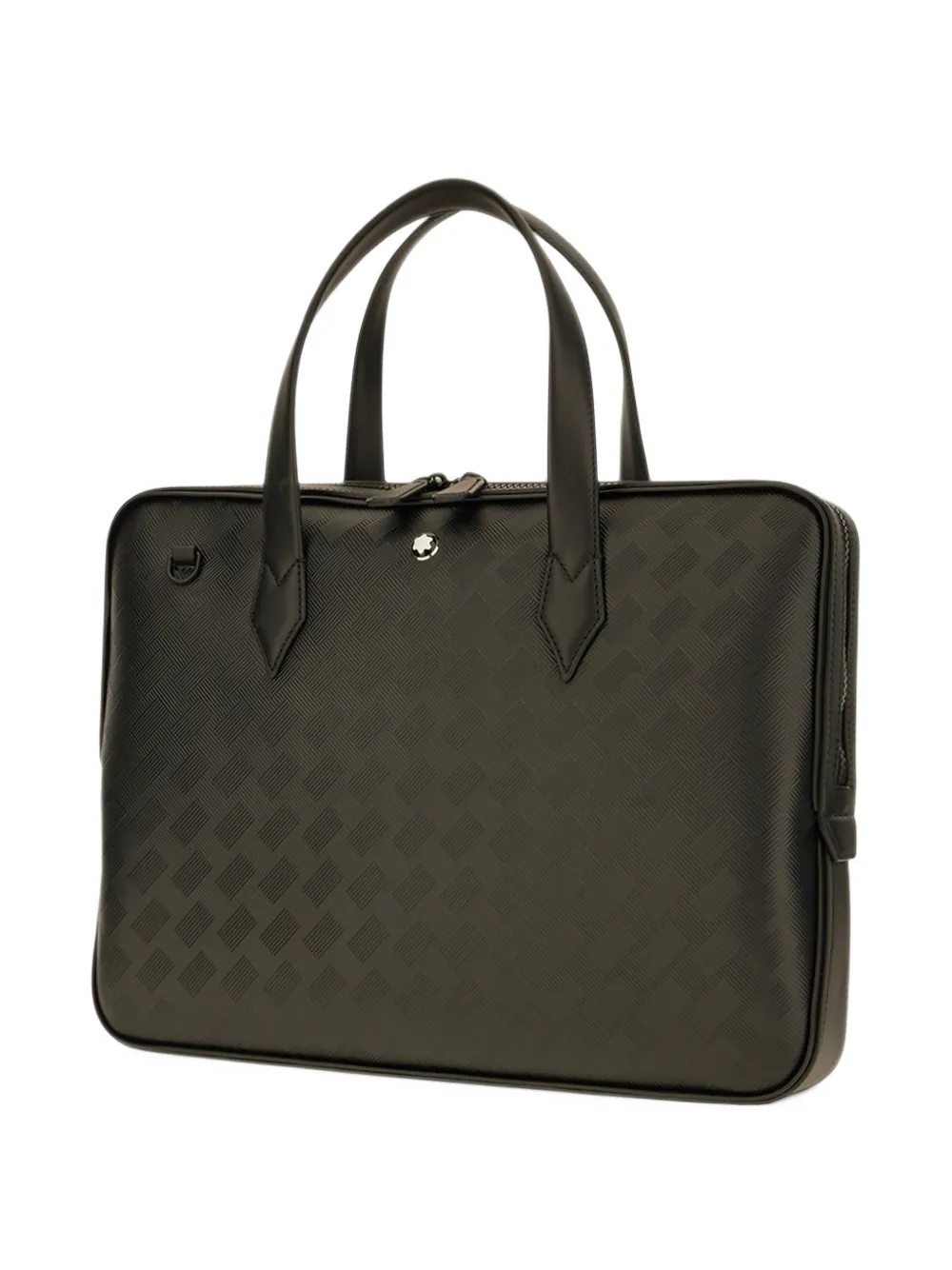 Montblanc geometric-patterned briefcase Zwart