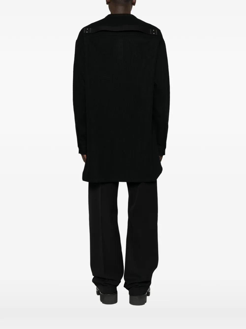 Rick Owens Concordian overhemd met lange mouwen Zwart