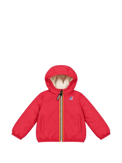 K Way Kids E. Le Vrai 4.0 Claudine Orsetto logo-patch hooded jacket