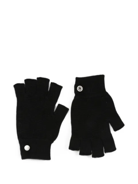 Rick Owens press-stud fingerless gloves