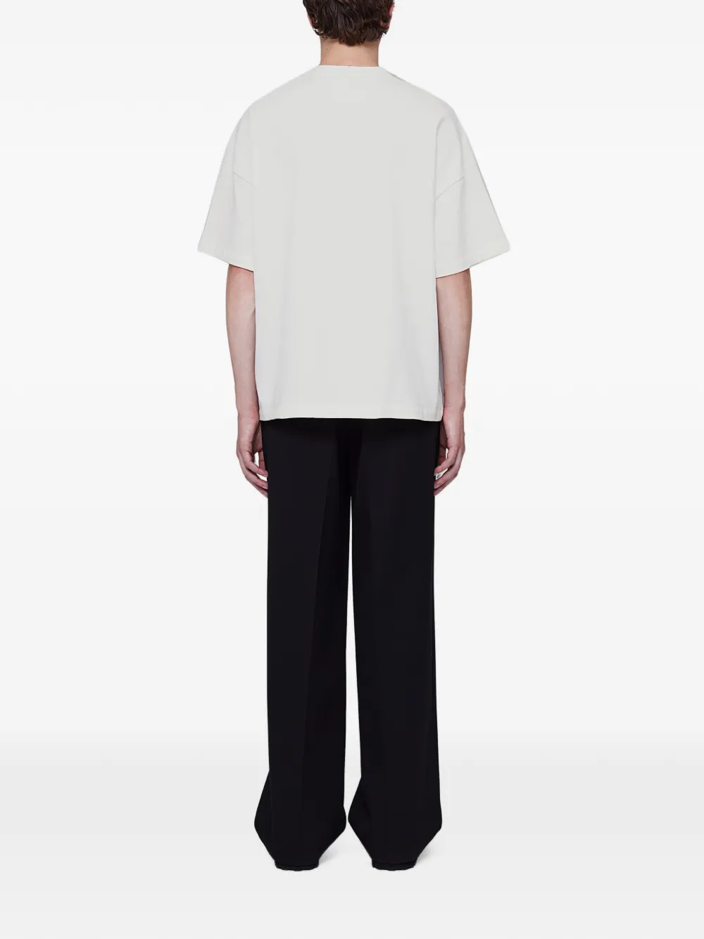 Jil Sander T-shirt met logo Beige