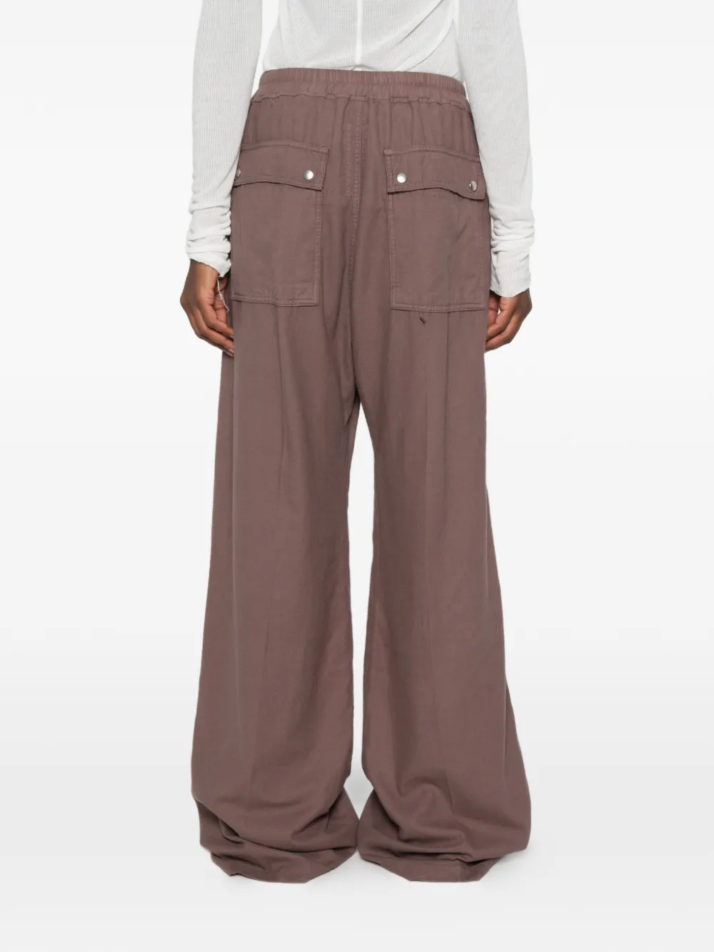 Rick Owens DRKSHDW Broek met trekkoordtaille en wijde pijpen Paars