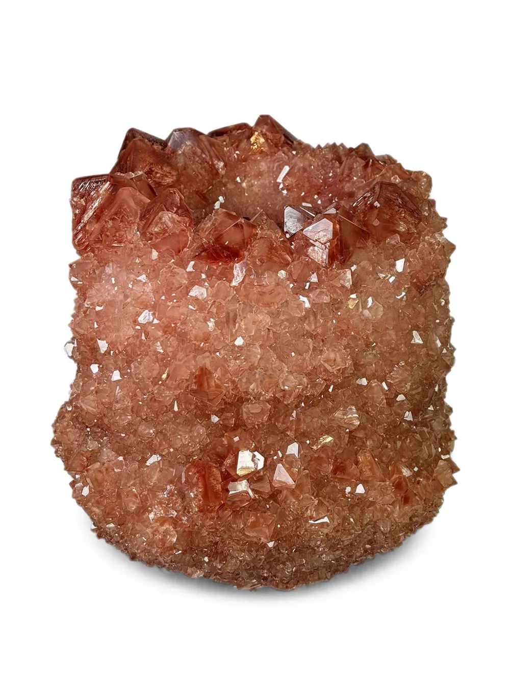 Mineral Series Vase aus Kristallen - Braun