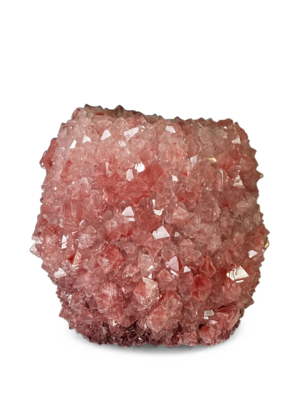 Mineral Series Vase aus Kristallen - Rosa