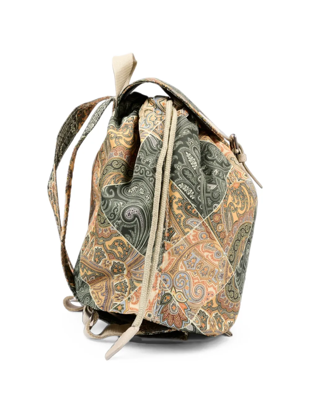 ETRO KIDS Paisley patchwork backpack Groen