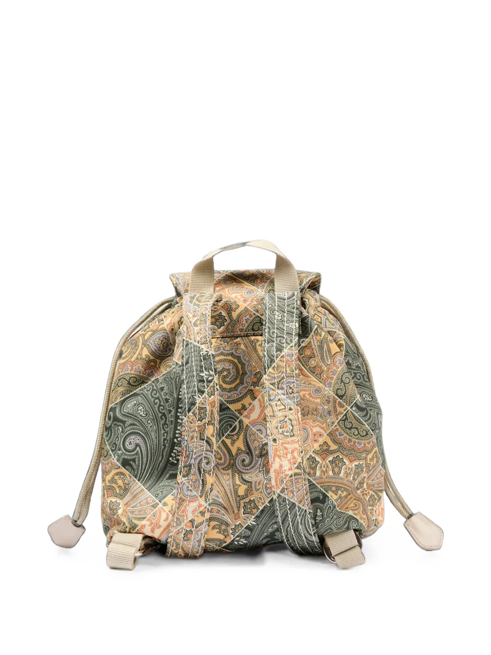 ETRO KIDS Paisley patchwork backpack Groen