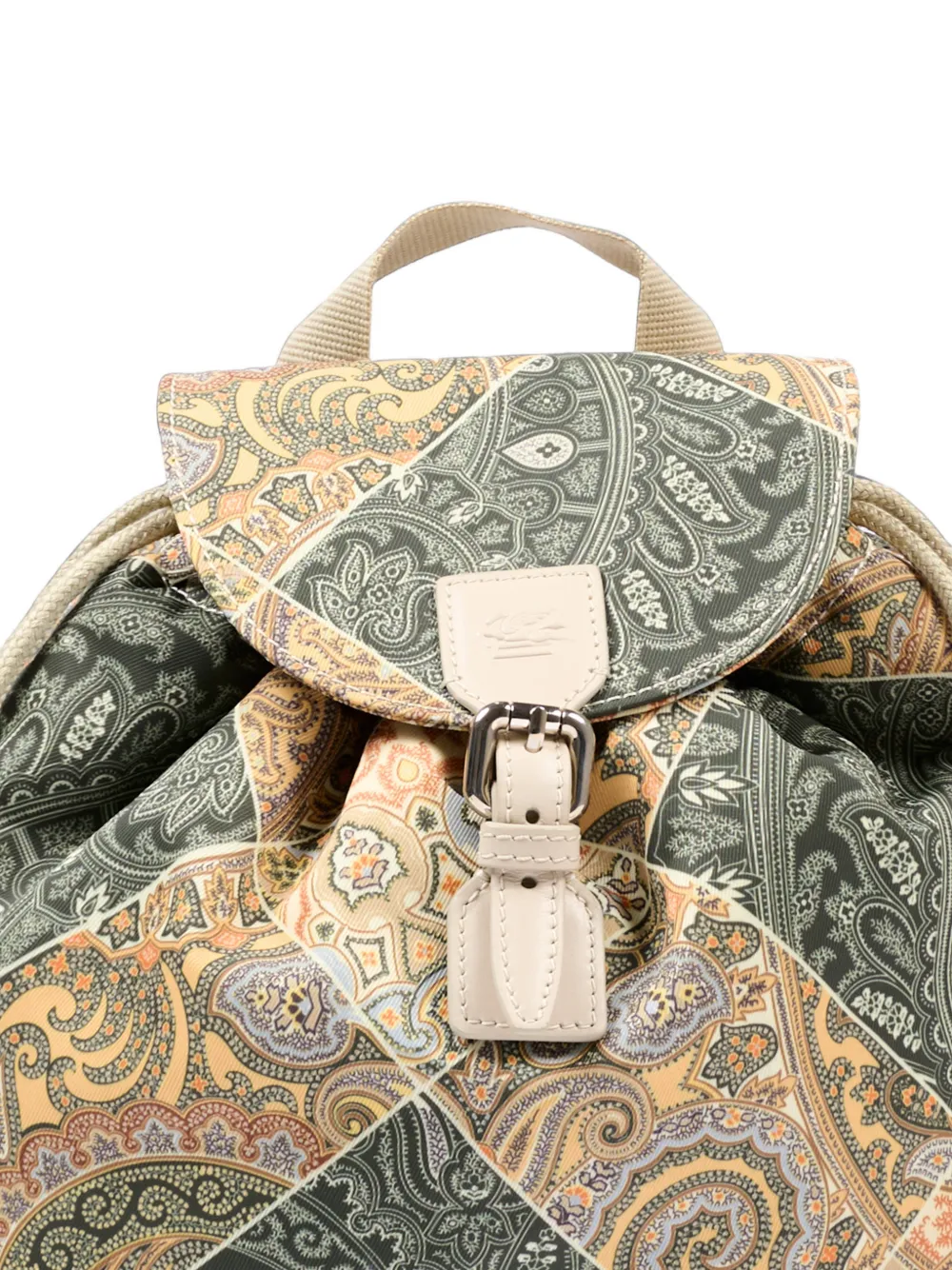 ETRO KIDS Paisley patchwork backpack Groen
