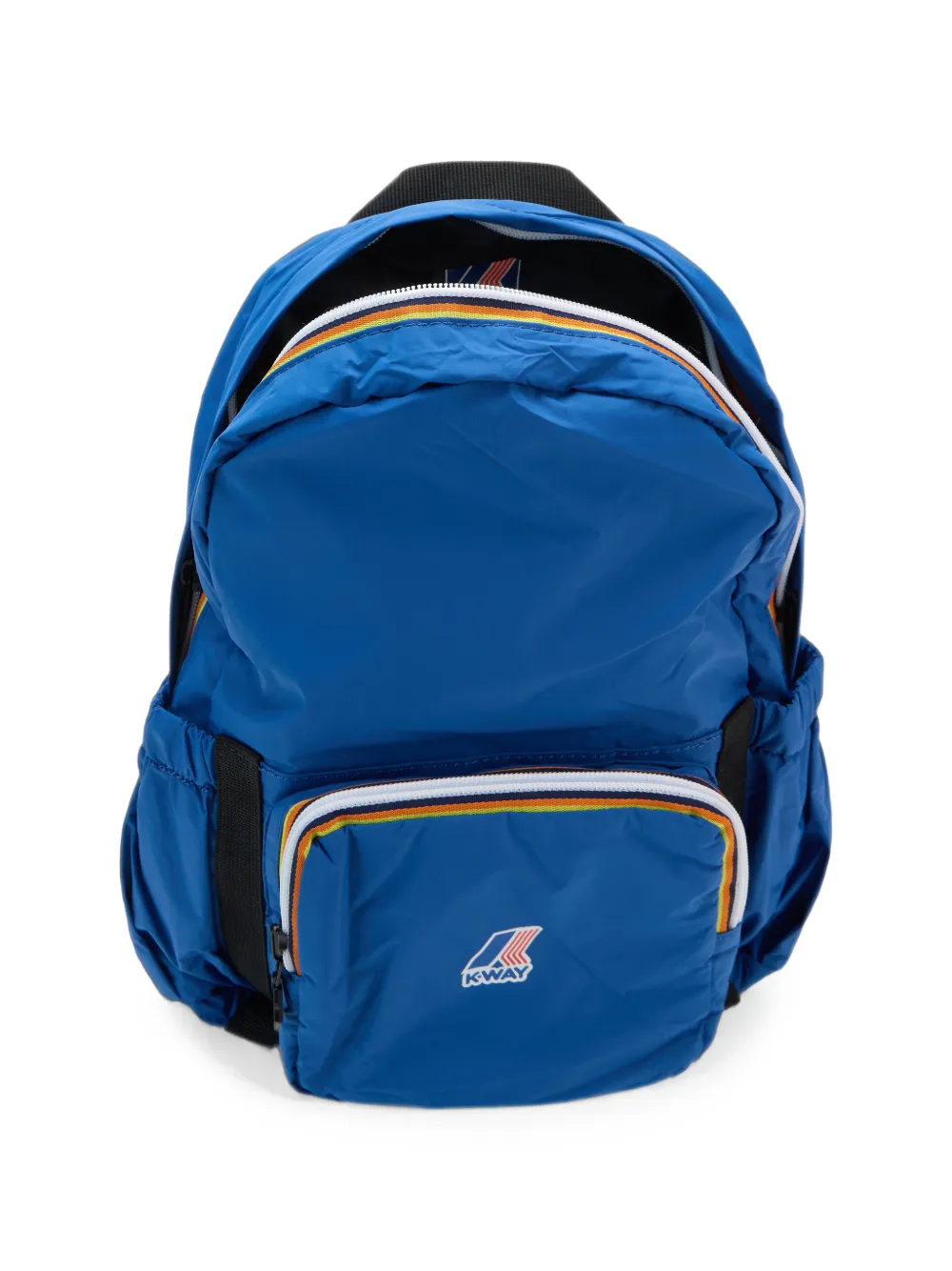 K-Way Rugzak met gestreepte rits en logo-patch Blauw