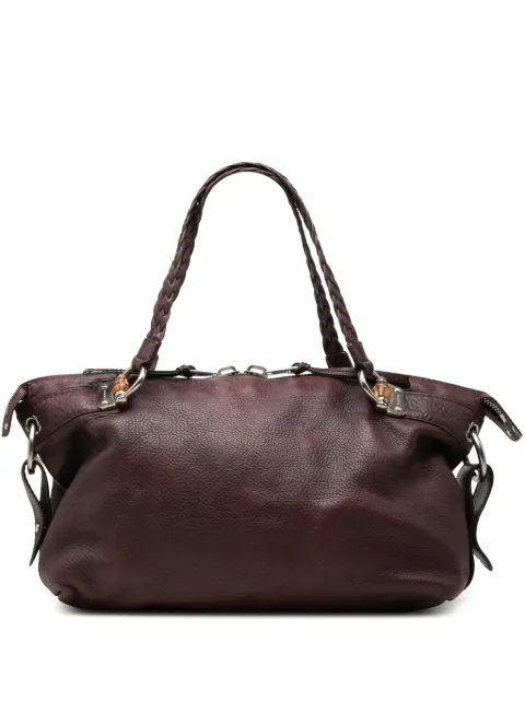 Gucci Pre-Owned 2000-2015 Medium Leather Bamboo Bar tote bag