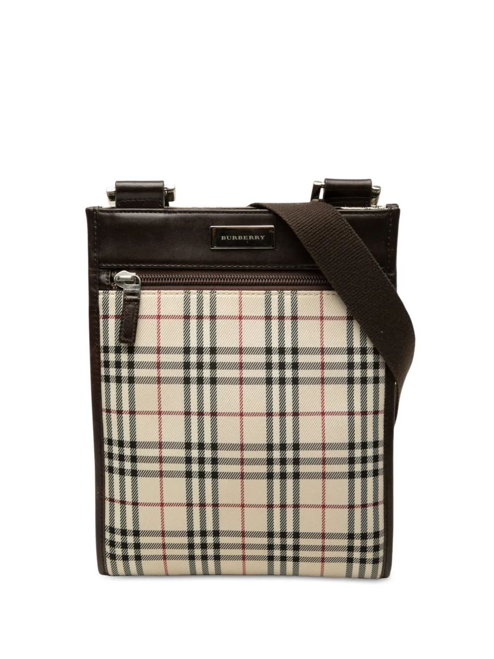Burberry Pre-Owned 2000-2017 House Check Canvas crossbody bag - Neutrals