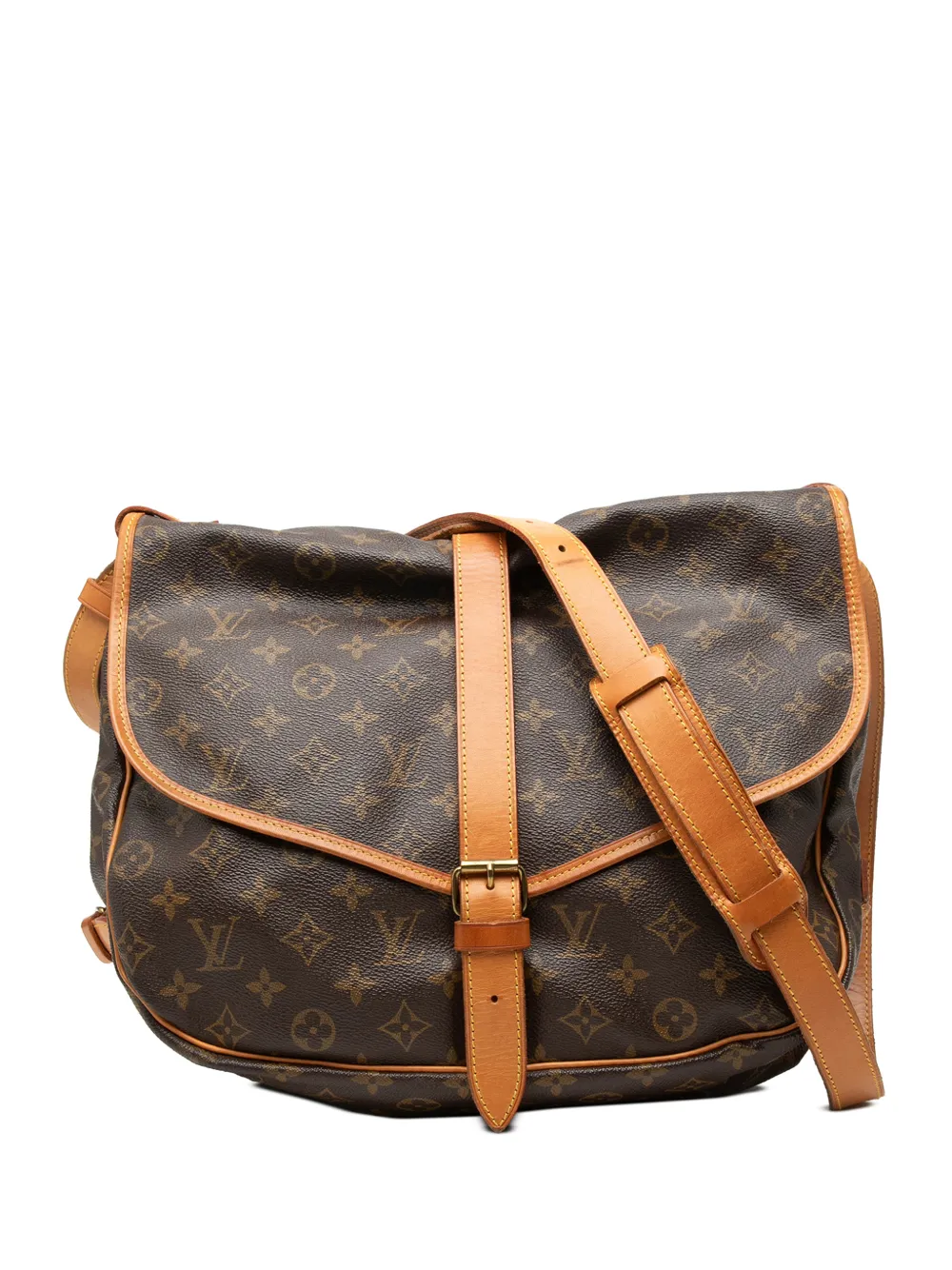 Louis Vuitton Pre-Owned 1991 Monogram Saumur 35 crossbody bag - Brown