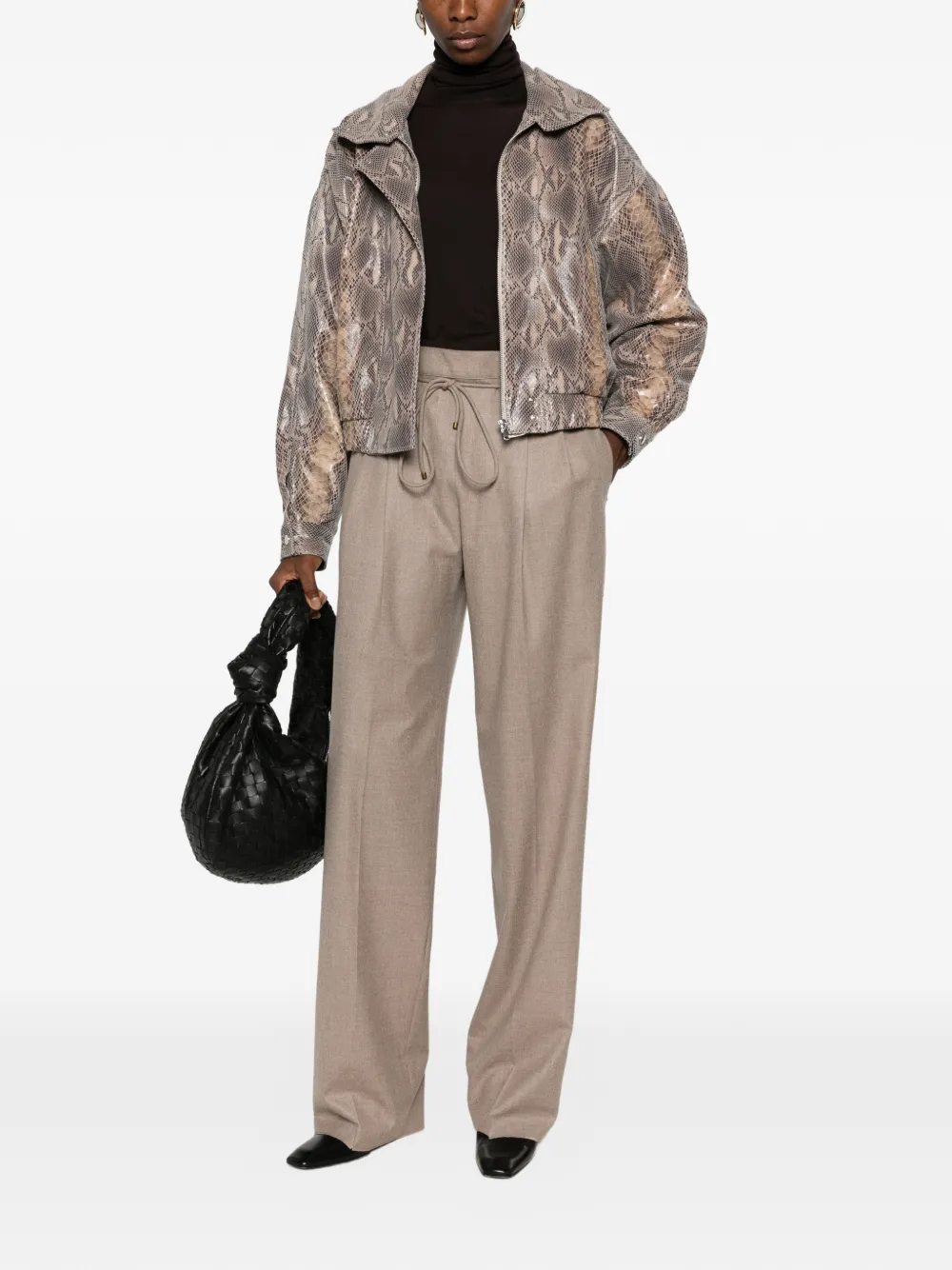 Max Mara roll-neck sweater Bruin