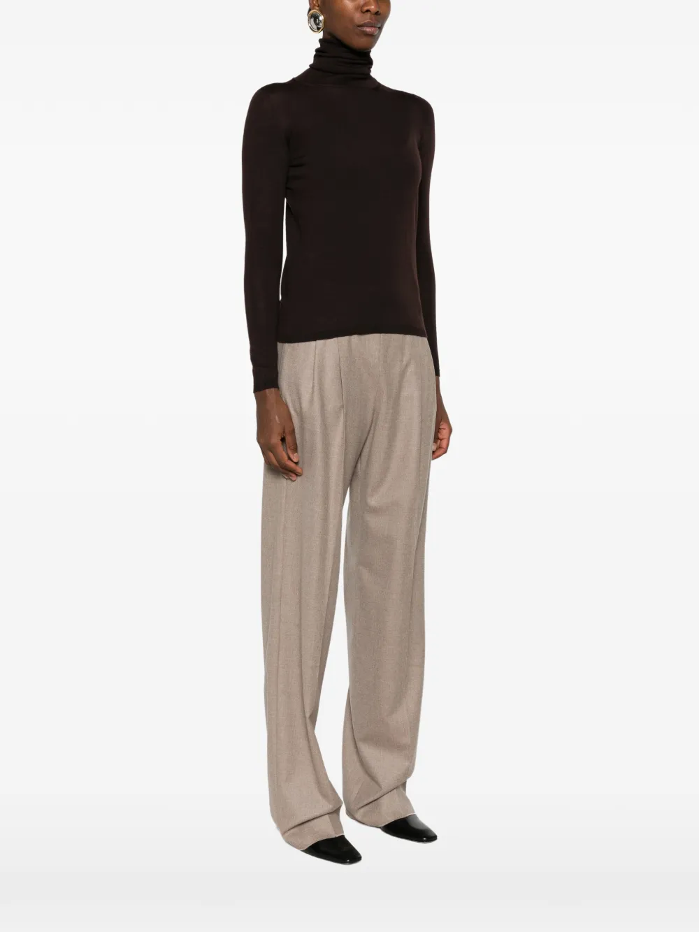 Max Mara roll-neck sweater Bruin