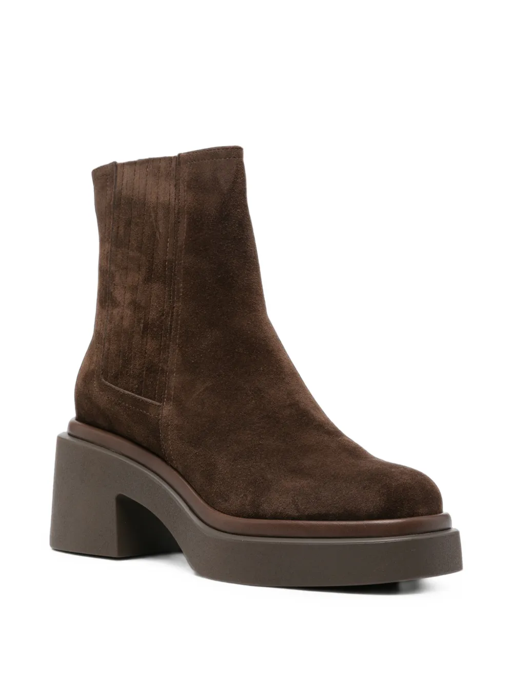 Bruno Premi suede platform ankle boots Bruin