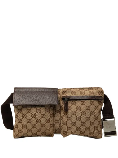 Gucci Pre-Owned 2000-2015 GG 帆布双口袋腰包