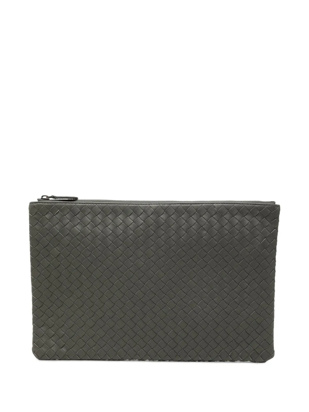 Bottega Veneta Pre-Owned 2012-2026 Intrecciato Clutch aus Nappaleder - Grau