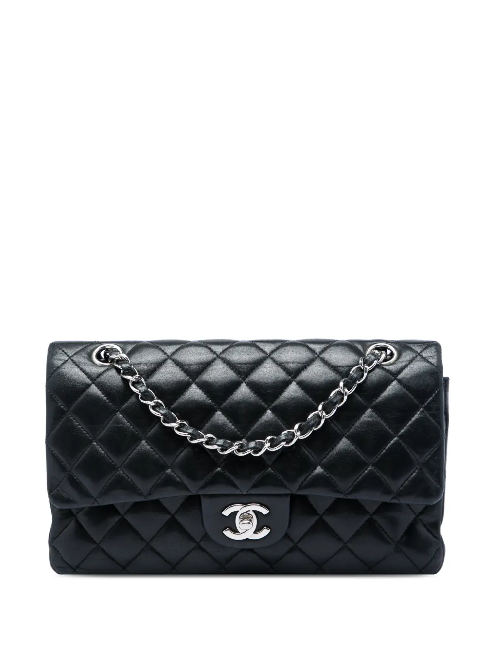 CHANEL Pre-Owned 2008-2009 Medium Classic Lambskin Double Flap shoulder bag - Nero