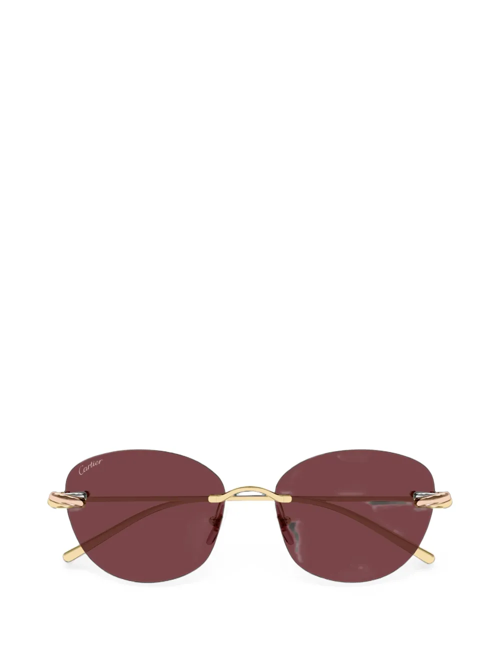 Cartier Eyewear Trinity rimless sunglasses