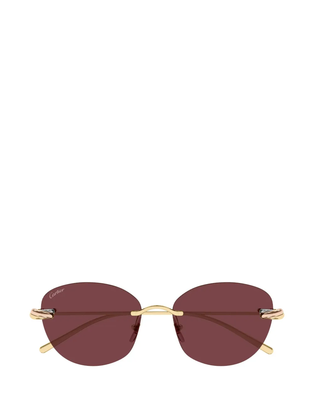Cartier Eyewear Trinity rimless sunglasses