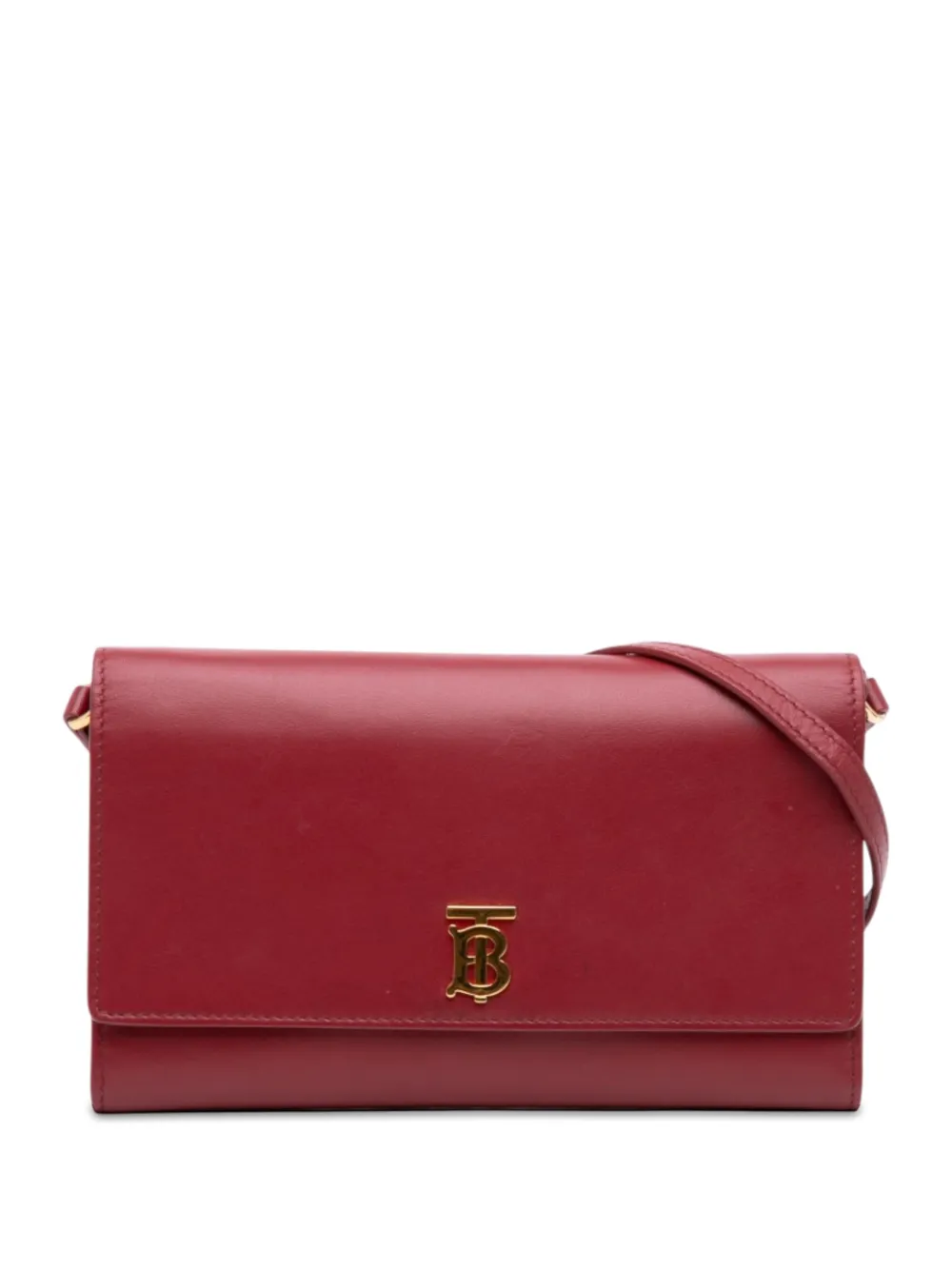 Burberry Pre-Owned 2018-2026 TB Umhängetasche aus Leder mit Schulterriemen und Quaste - Rot