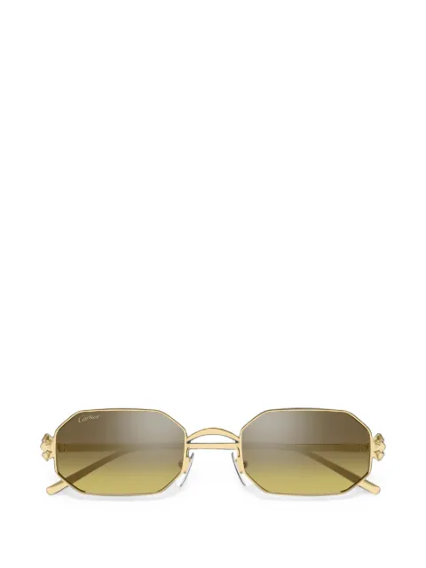 Cartier Eyewear lentes de sol con armazón geométrico y detalle de apliques
