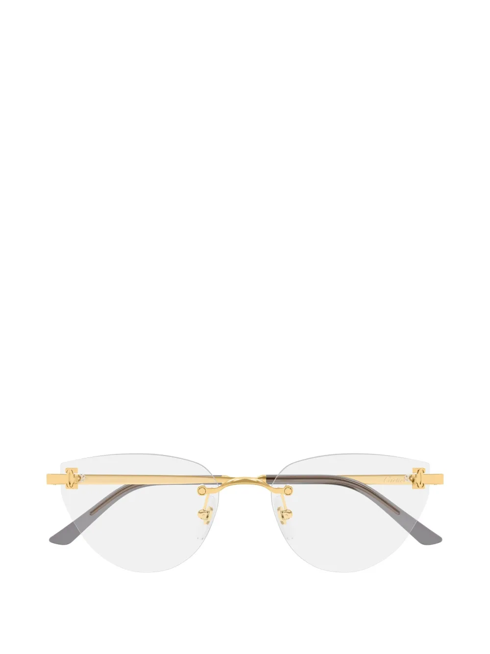 Cartier Eyewear C de Cartier rimless cat-eye glasses