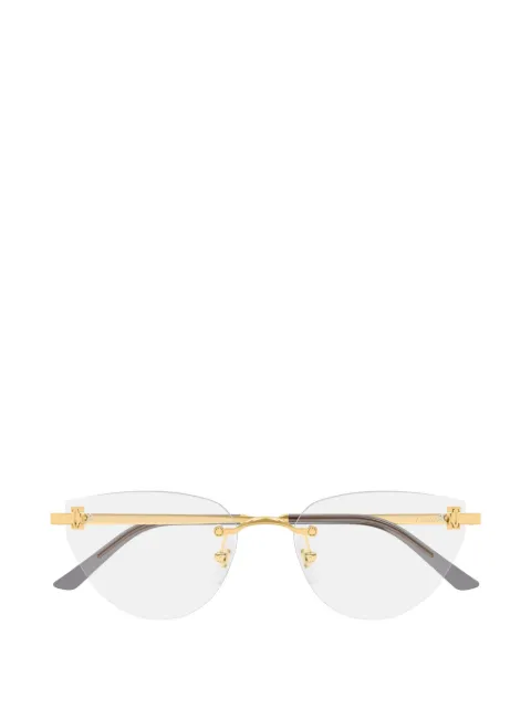 Cartier Eyewear C de Cartier rimless cat-eye glasses