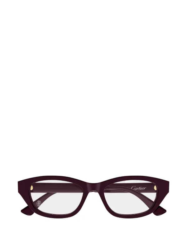 Cartier Eyewear C De Cartier Cat-eye Glasses in Purple