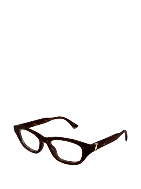 Cartier Eyewear lentes con armazón cat eye estilo carey