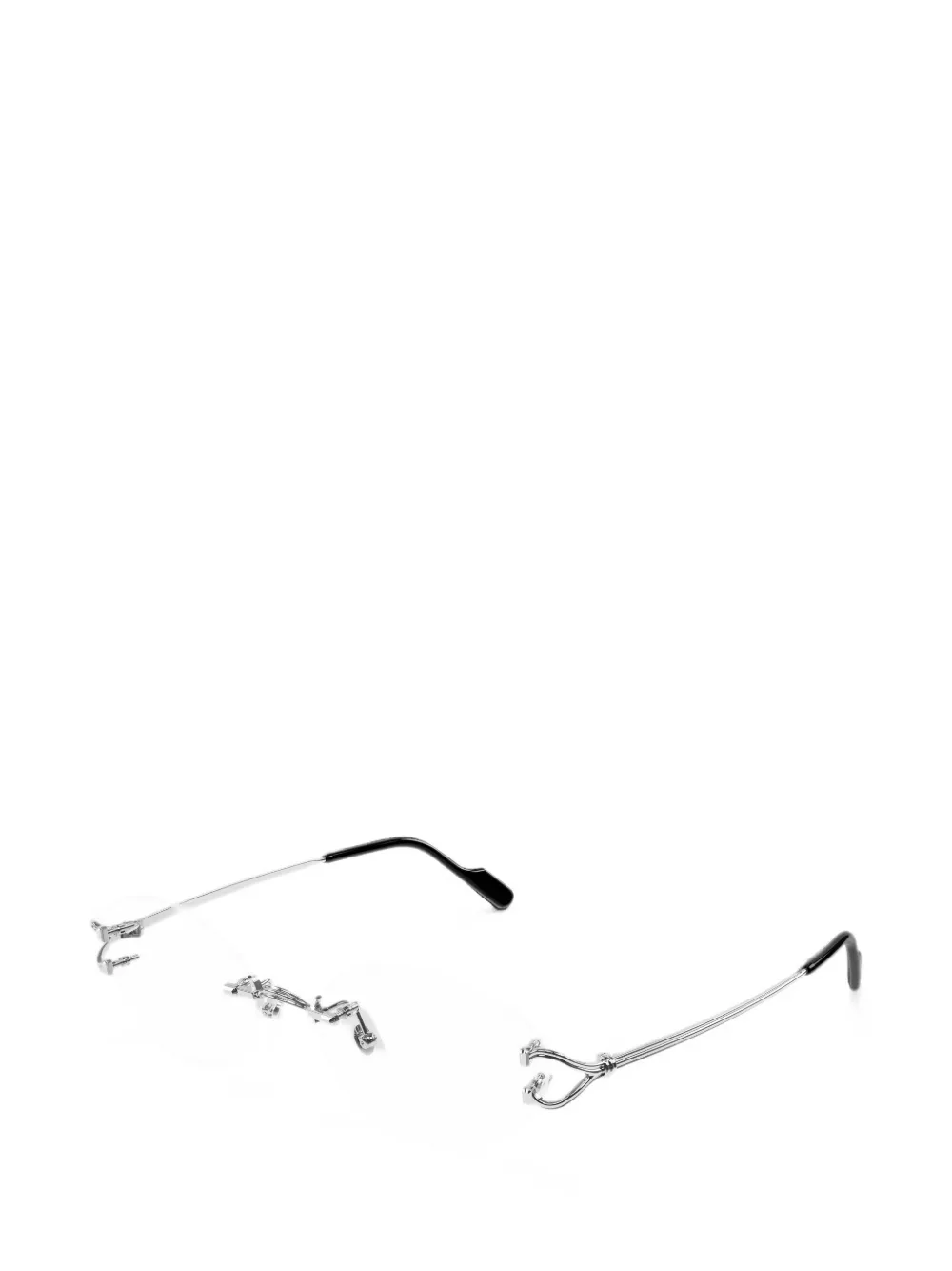 Cartier Eyewear rimless oval-frame glasses