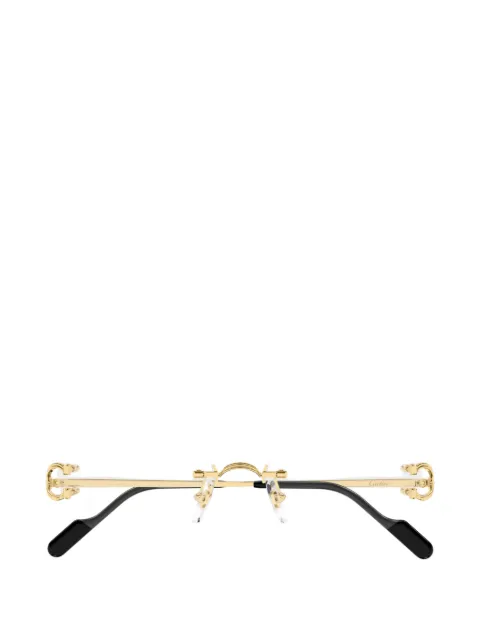 Cartier Eyewear C de Cartier rimless round-frame glasses