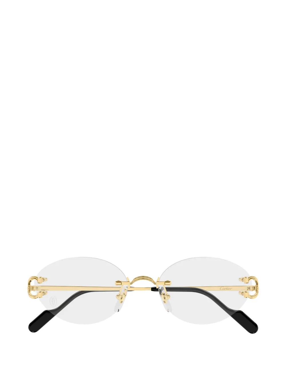 Cartier Eyewear lunettes de vue C de Cartier rondes sans monture - Or Cartier Eyewear lunettes de vue C de Cartier rondes sans monture - Or