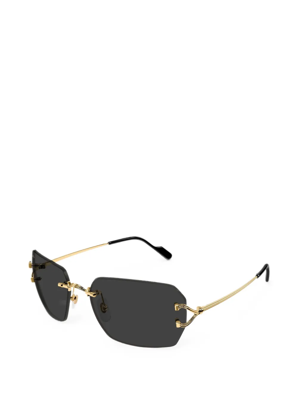 Cartier Eyewear rimless geometric-frame sunglasses