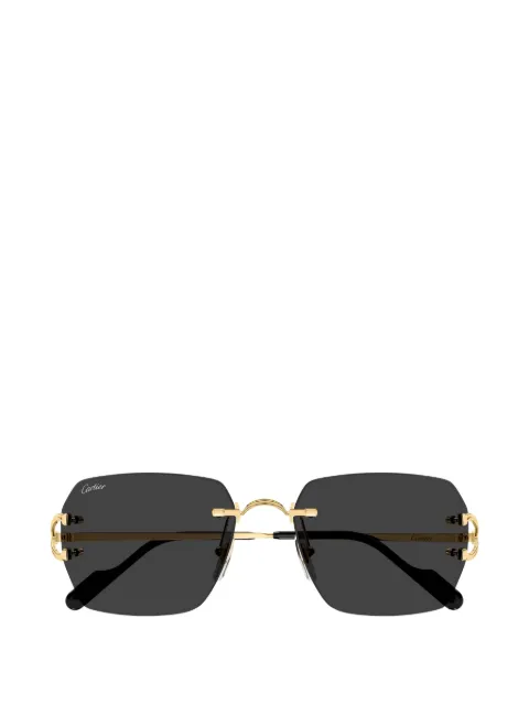 Cartier Eyewear rimless geometric-frame sunglasses