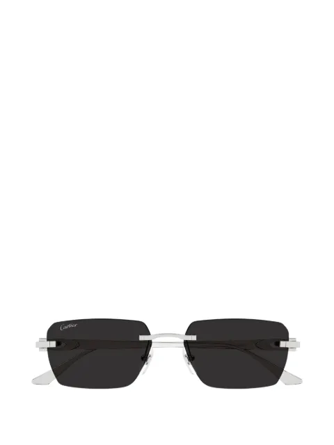 Cartier Eyewear rimless rectangle-frame sunglasses