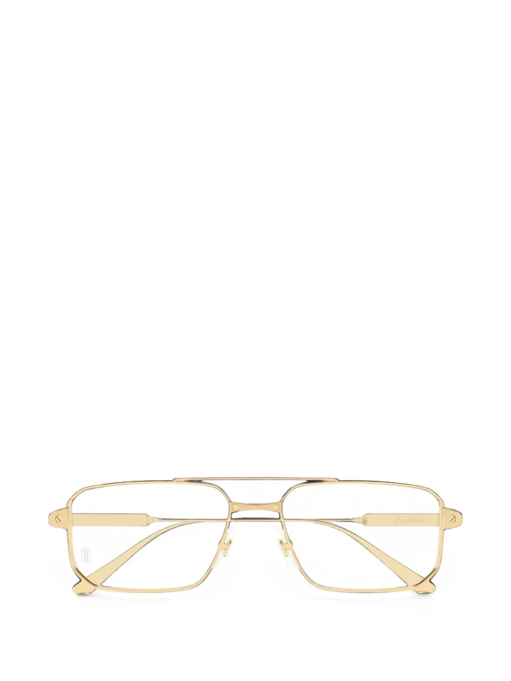 Cartier Eyewear Santos de Cartier geometric-frame glasses