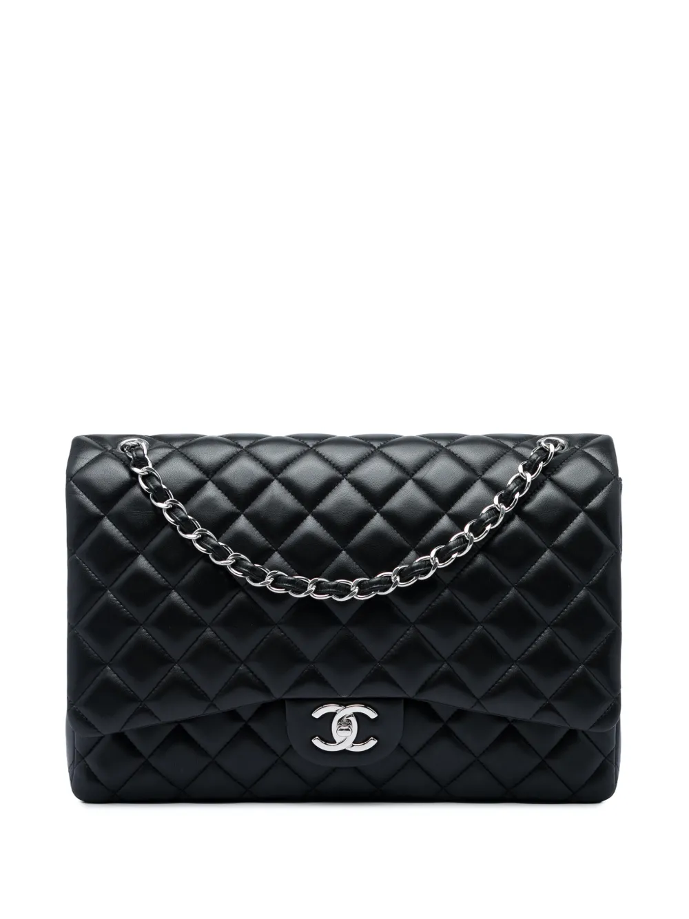 CHANEL Pre-Owned 2011 Jumbo Classic Lambskin Double Flap shoulder bag - Nero