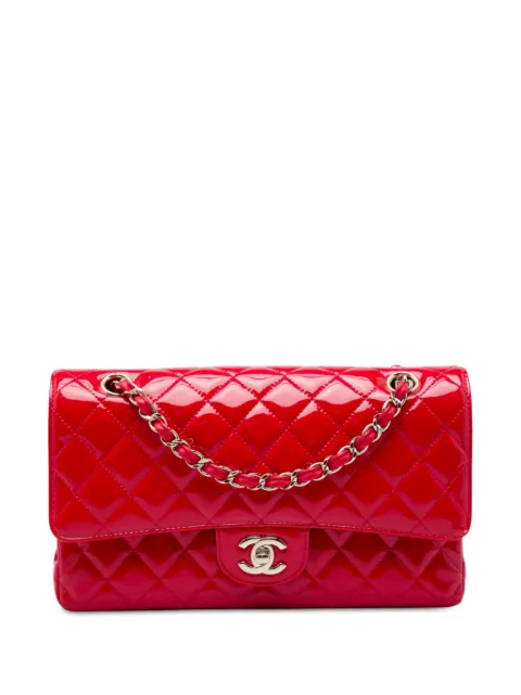 CHANEL Pre-Owned 2019 Medium Classic Patent Double Flap shoulder bag