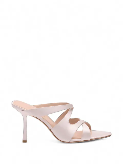 Stuart Weitzman Rubie strappy satin sandals