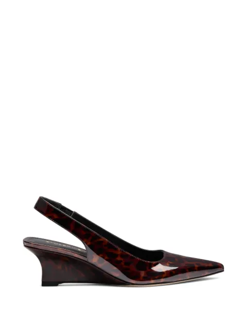 Stuart Weitzman Vinnie tortoise-shell wedge pumps