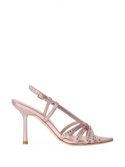 Stuart Weitzman Carlyle crystal-embellished sandals