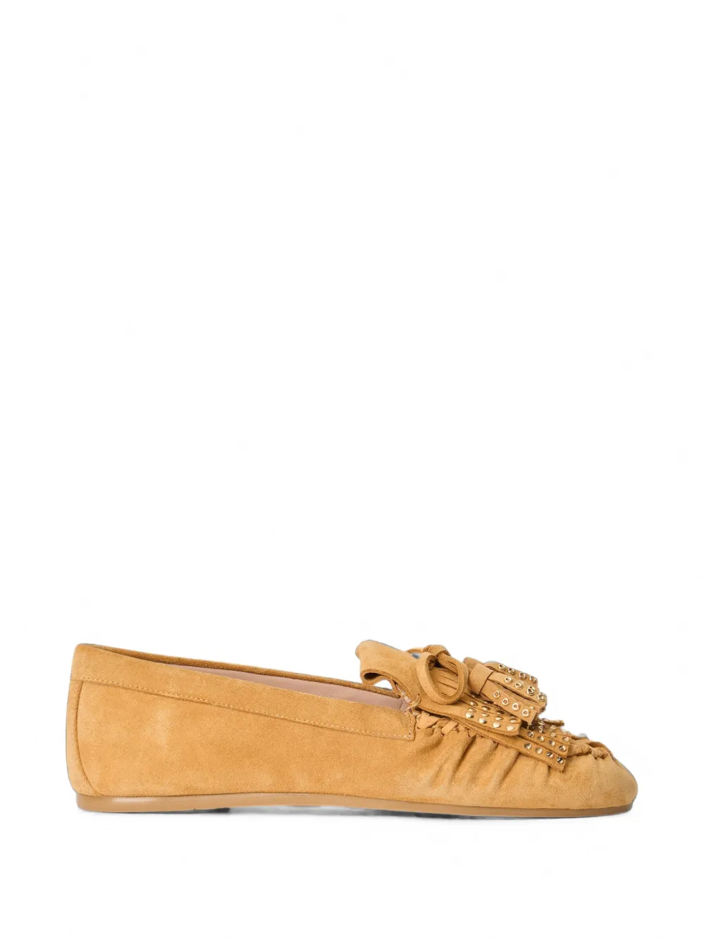 Stuart Weitzman Barry stud-embellished kiltie loafers