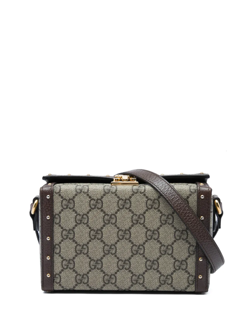 Gucci Pre-Owned 2016-2026 Mini GG Supreme Trunk crossbody bag - Neutrals