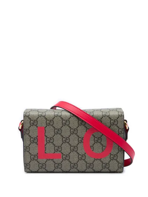 Gucci Pre-Owned 2016-2026 Mini GG Supreme Love Trunk crossbody bag