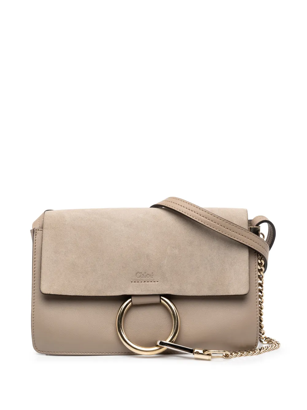 Chloé Pre-Owned 2016 kleine Faye Umhängetasche aus Wildleder und Kalbsleder - Braun