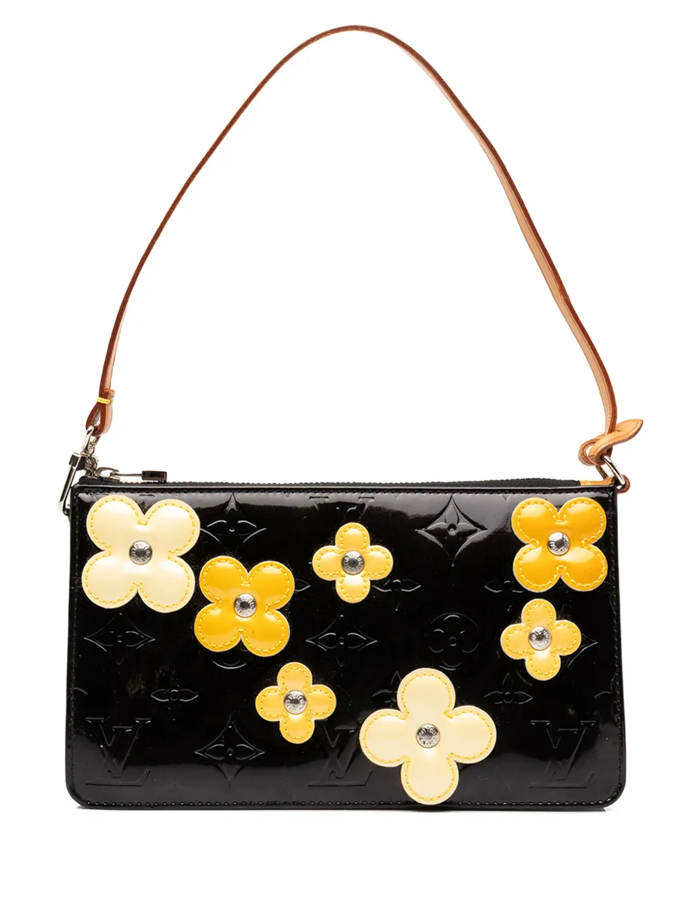 Louis Vuitton Pre-Owned sac porté épaule Monogram Vernis Fleurs Pochette Lexington (2002) - Noir